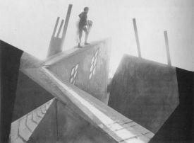 Stylizované dekorace ve filmu R. Wieneho Kabinet doktora Caligariho.