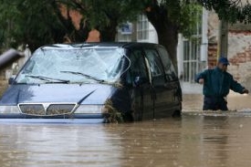 Záplavy v bulharském městě Car Kalojan