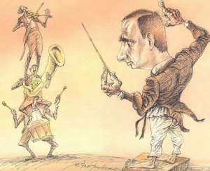Putin jako dirigent.