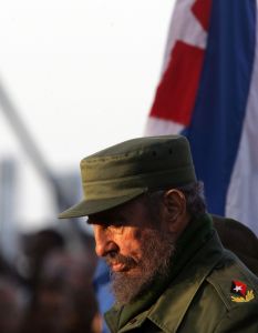 Fidel Castro ve své čapce