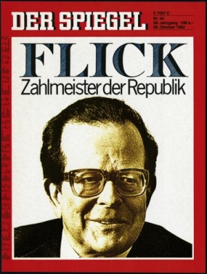 Flickova aféra na obálce magazínu Spiegel.