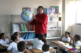 Chávezova ideologická osvěta na základní škole