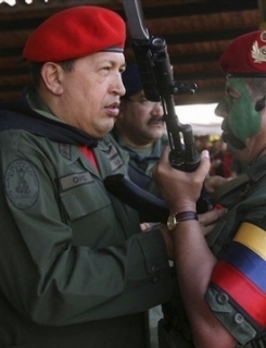 Chávez a připomínka pokusu o převrat roku 1992 (foto 2008).
