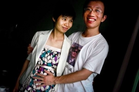 Disident Chu Ťi s manželkou. Archivní snmek z roku 2007.
