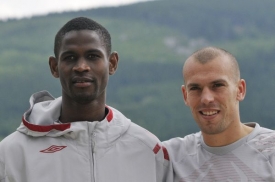Roland Šiklič (vpravo) a Amandou Cissé, kterého klub testuje.