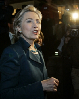 Demokratická kandidátka Hillary Rodham Clintonová.