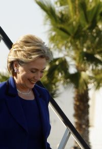 Na Floridě se mihla i demokratka Hillary Clintonová ...