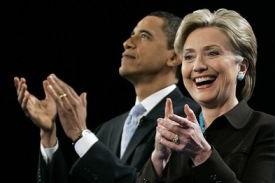 Hillary Clintonová a Barack Obama.
