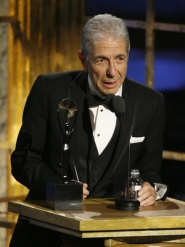 Leonard Cohen děkuje za poctu, jíž se mu v pondělí dostalo.
