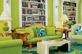 Barva nesluší jen nábytku, ale také stěnám a podlaze.