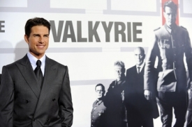 Tom Cruise na světové premiéře filmu Valkýra.