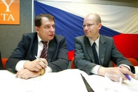 Jiří Paroubek a Bohuslav Sobotka.