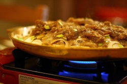 Korejské barbecue.