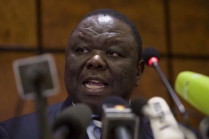 Předák opozice Morgan Tsvangirai.