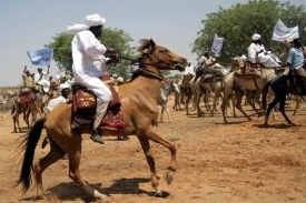 Jezdci na severu Dárfúru, červenec 2007.