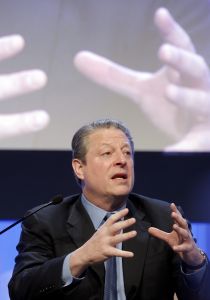 Laureát Nobelovy ceny a bývalý viceprezident USA Al Gore