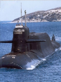 Jaderná ponorka Delta-4.