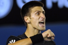 Novak Djokovič ve finále Australian Open.
