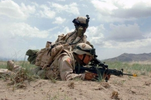 Vojáci USA nedaleko základny Bagram.