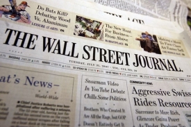 Titulní strana The Wall Street Journal.