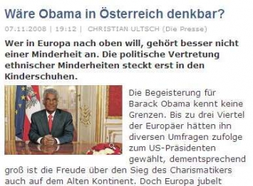 List Die Presse natřel rakouského prezidenta Fischera na černo.