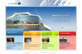 Internetová stránka televize Evropského parlamentu.