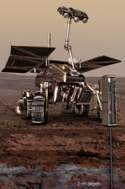 ExoMars bude schopen zkoumat i horniny pod povrchem.