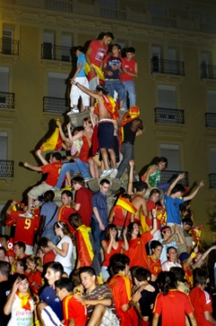 Momentka z oslav ve španělské Granadě.