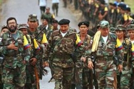 FARC na pochodu