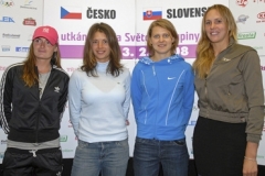 Iveta Benešová, Petra Cetkovská, Lucie Šafářová a Nicole Vaidišová.