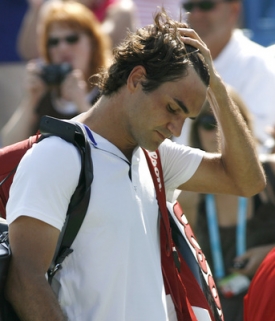 Švýcarský tenista Roger Federer. Brzy bývalá světová jednička.