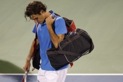 Roger Federer odchází z kurtu.
