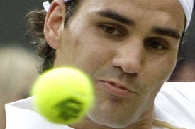 Světová tenisová jednička Švýcar Roger Federer.