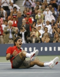 Švýcar Federer zvítězil na US Open popaté v řadě.