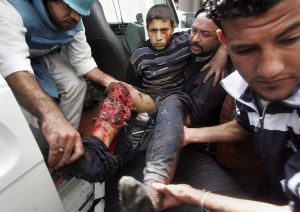 ... a oběť izraelského bombardování