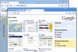 První screenshot prohlížeče Google Chrome.