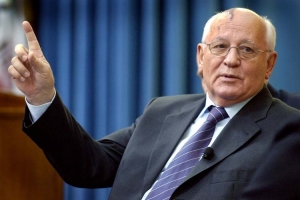 Poslední z vůdců Sovětského svazu Michail Gorbačov.