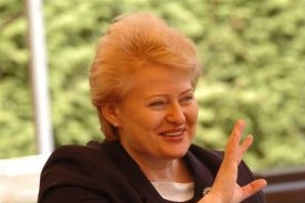 Eurokomisařka pro rozpočet Dalia Grybauskaiteová