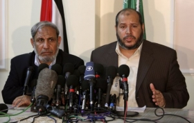 Tisková konference Hamasu o příměří.