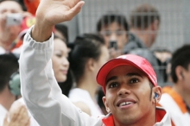 Lewis Hamilton před závodem.