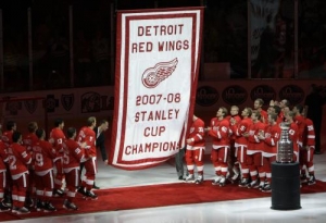 Slavnost v Detroitu na počest triumfu v NHL.