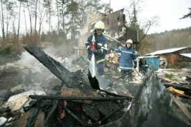 Dům v Záhořanech je už zcela zdemolovaný.