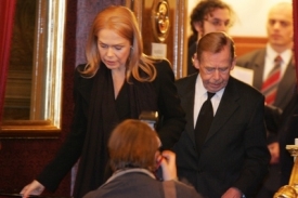 Václav Havel s manželkou Dagmar.