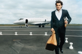 Roger Federer jako model.