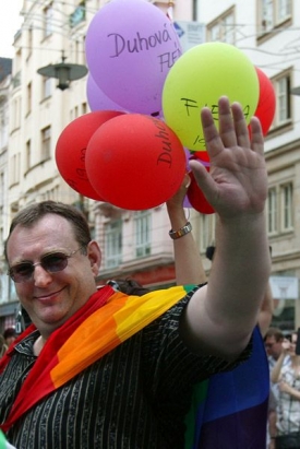 Mluvčí gayů Jiří Hromada.