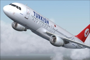 Airbus A320 společnosti Turkish Airlines.