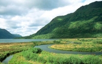 Na Réunionu se sopečná krajina střídá s bujnou vegetací.
