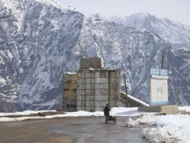 Na stavbě tádžického Rogunu na přítoku Amudarji, nedatováno.