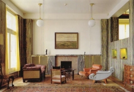 Obývací pokoj v Müllerově vile.