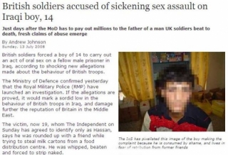 Informaci o údajném znásilnění chlapce přinesl The Independent.
